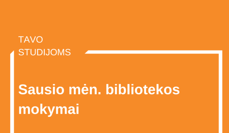 Registracija į bibliotekos mokymus